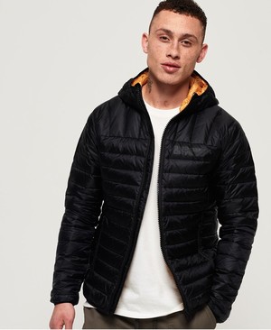 Superdry Core Down Férfi Kabát Fekete | HRAVP4513